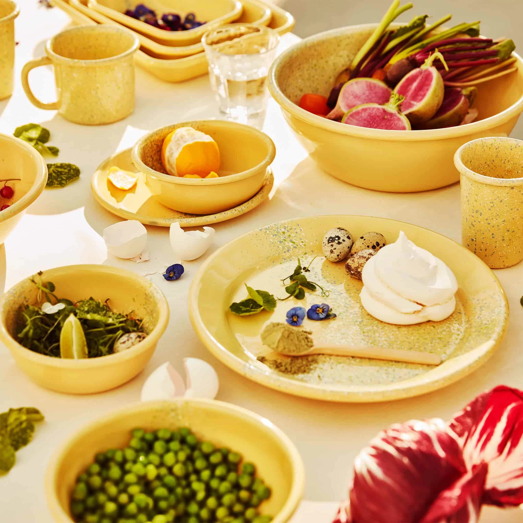 Splatter Fest Enamel Mug, Yellow 2 Splatter Fest Enamel Mug, Yellow - Image 2