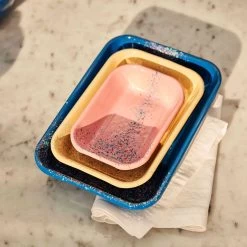 Splatter Fest Enamel Roasting And Serving Dish, Cobalt Blue 9 Splatter Fest Enamel Roasting And Serving Dish, Cobalt Blue -Sous Chef Kitchenware 0002 Kapka 0397