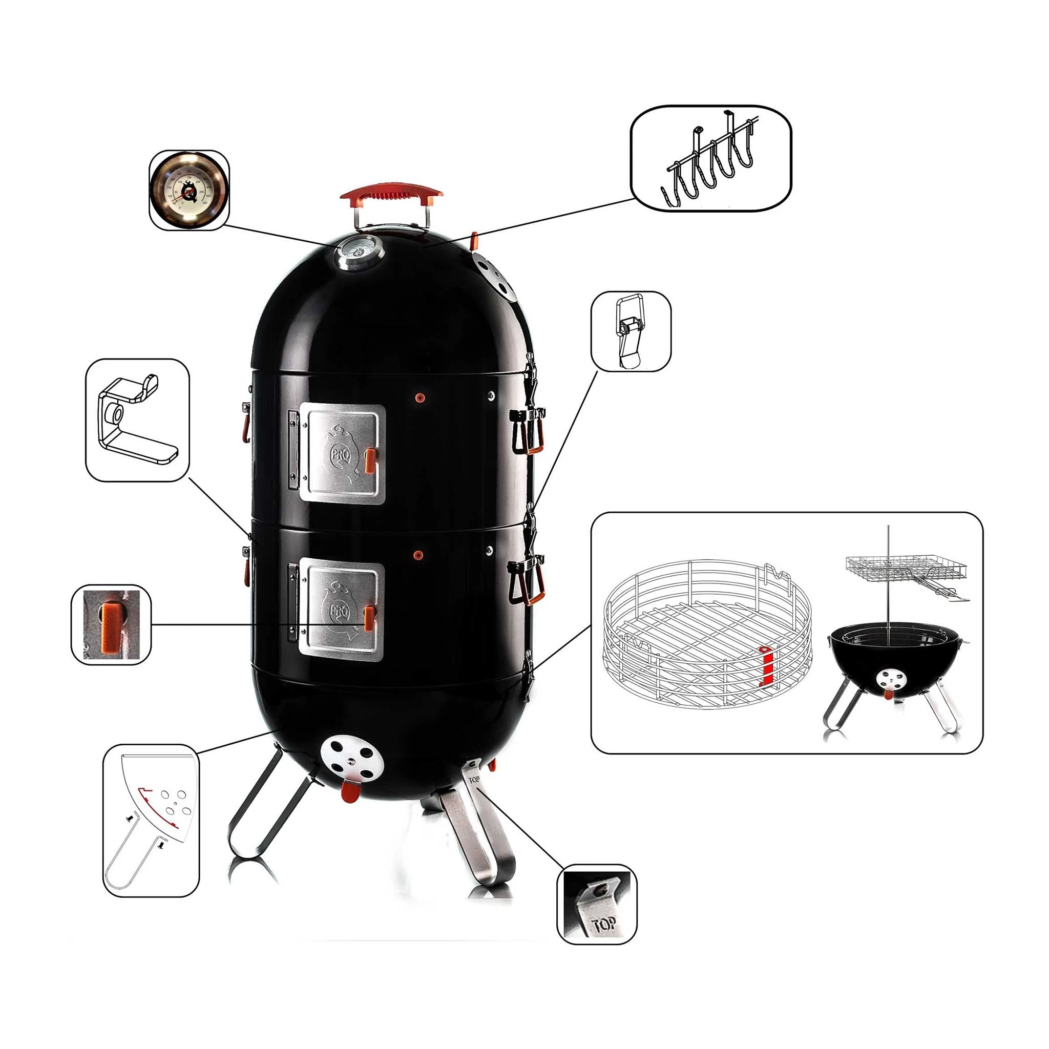 ProQ Frontier Elite 3in1 BBQ Smoker 5 ProQ Frontier Elite 3in1 BBQ Smoker - Image 5