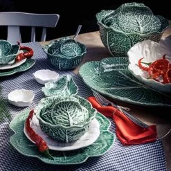 Bordallo Pinheiro White Cabbage Charger Plate 30.5cm 5 Bordallo Pinheiro White Cabbage Charger Plate 30.5cm -Sous Chef Kitchenware 5DS 6244 couves