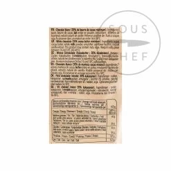 Valrhona Ivoire White Chocolate Chips 9 Valrhona Ivoire White Chocolate Chips -Sous Chef Kitchenware AA0107B ValrhonaIvoireWhiteChocolateChips 250g BoP