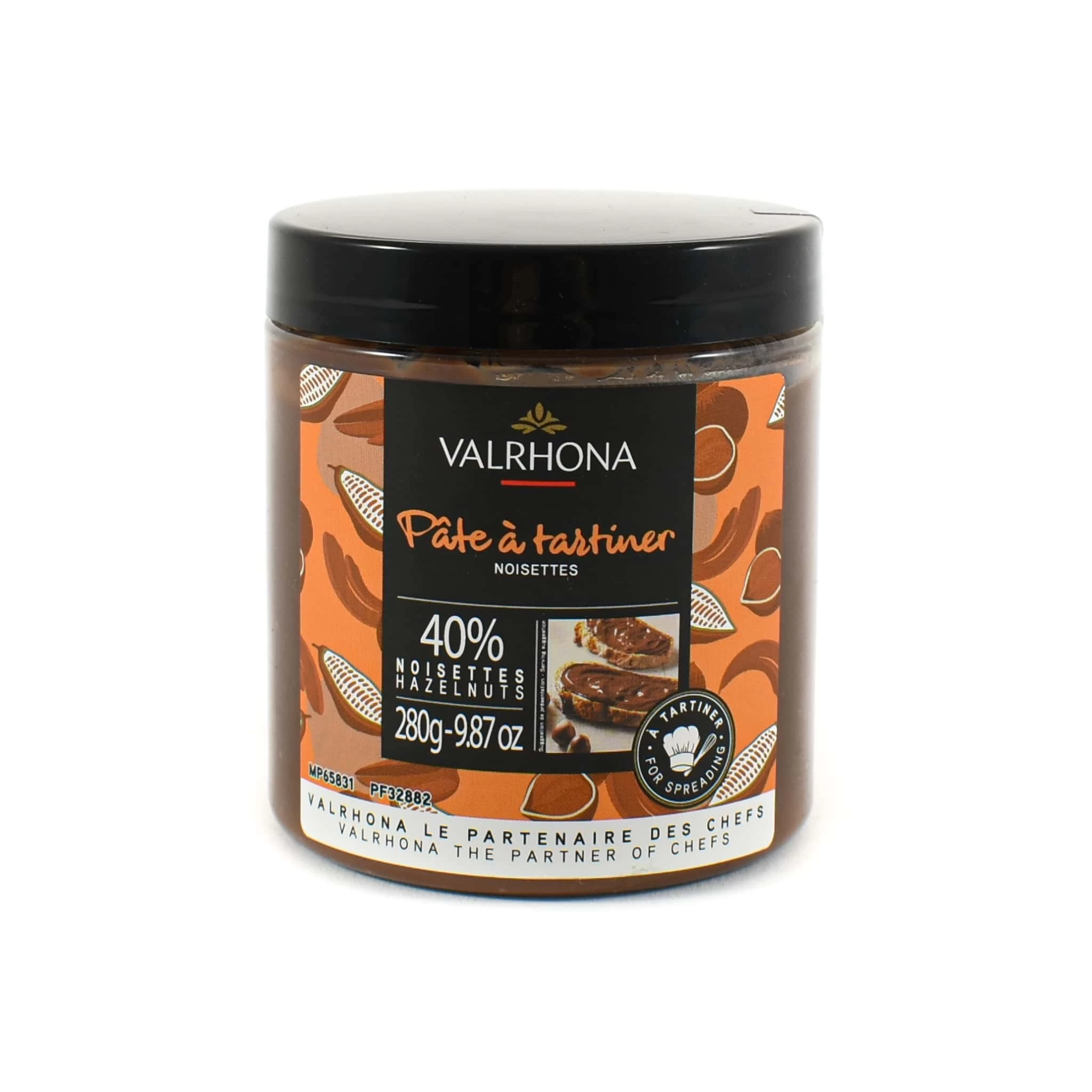 Valrhona Chocolate Hazelnut 40% Spread, 280g 1 Valrhona Chocolate Hazelnut 40% Spread, 280g