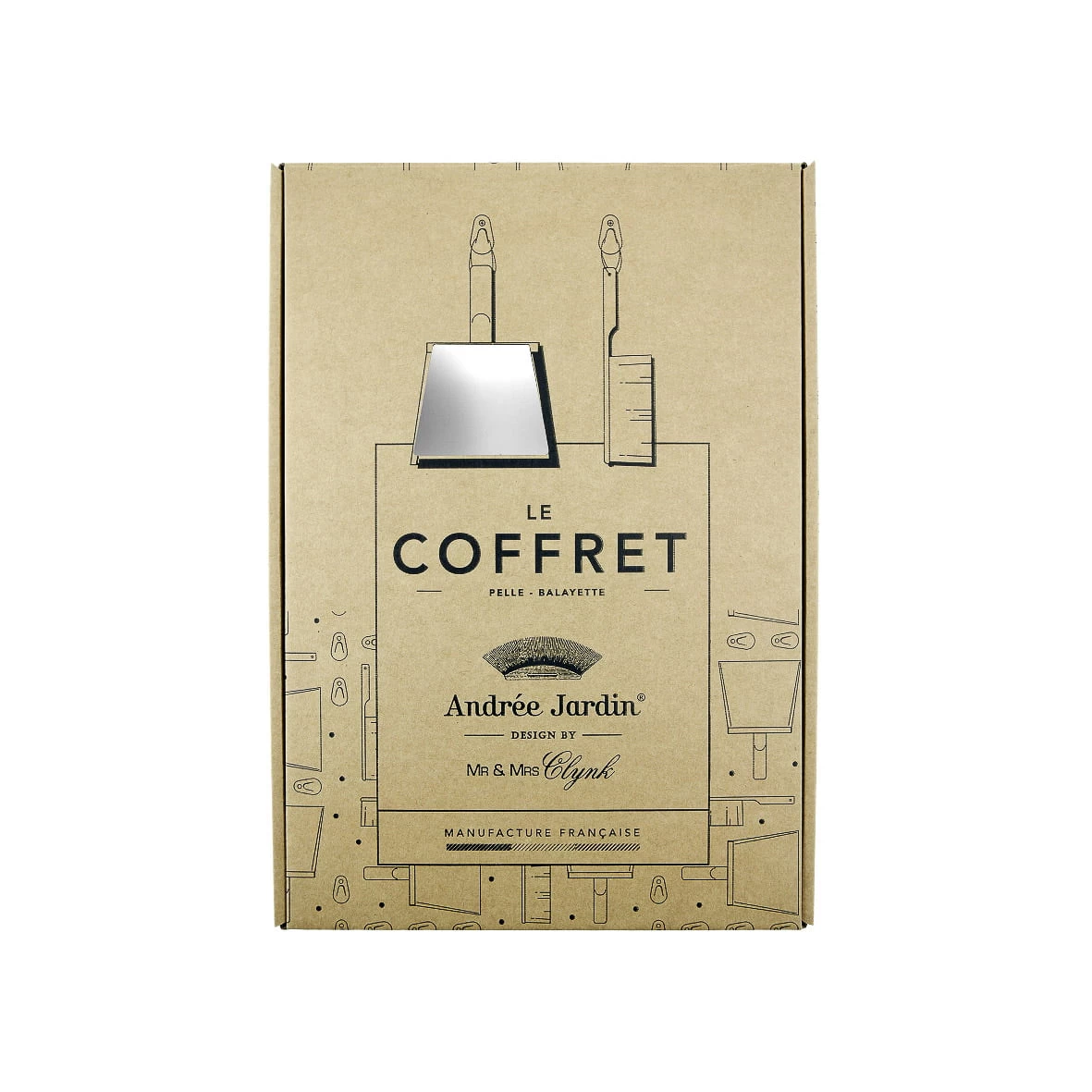 Andree Jardin Hand Brush & Dustpan Set - Sage 2 Andree Jardin Hand Brush & Dustpan Set - Sage - Image 2