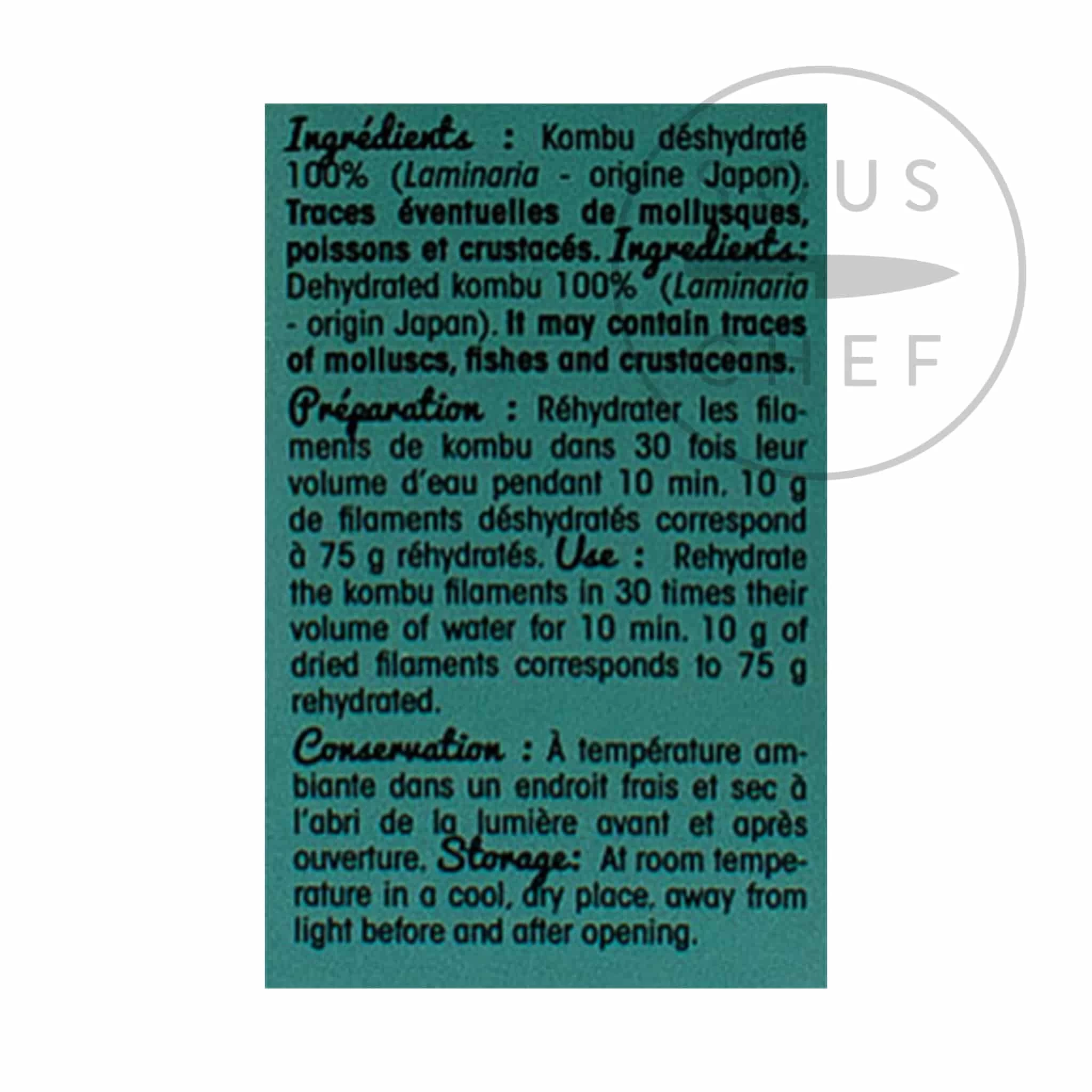 Dried Kombu Filaments 150g 2 Dried Kombu Filaments 150g - Image 2