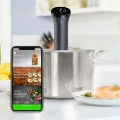 Anova Sous Vide Precision Cooker Nano -Sous Chef Kitchenware Anova Nano LifestyleHero C withphone 1