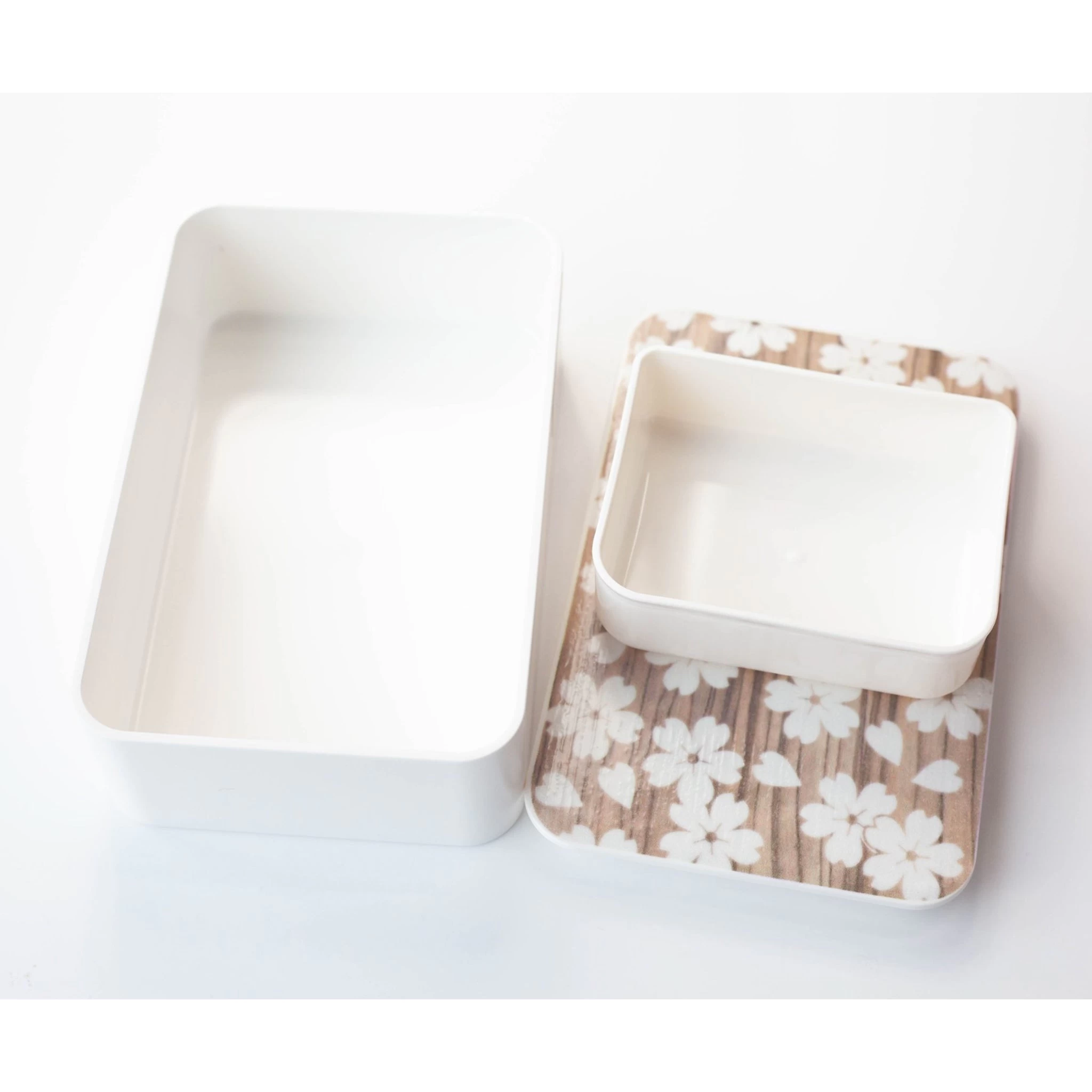 White Sakura Bento Box, 600ml 2 White Sakura Bento Box, 600ml - Image 2