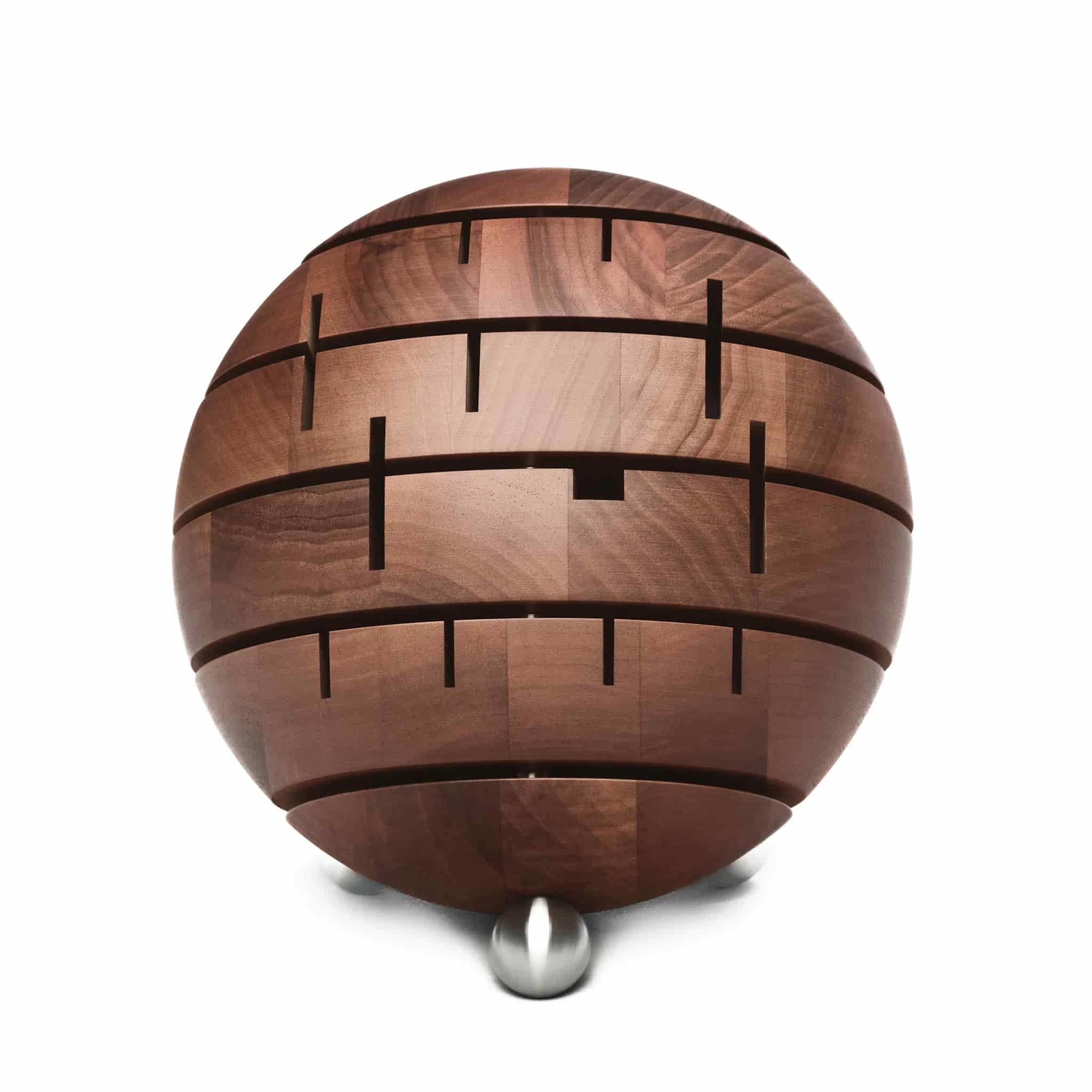 Breka Premium Walnut Knife Block, Stainless Steel Feet 1 Breka Premium Walnut Knife Block, Stainless Steel Feet