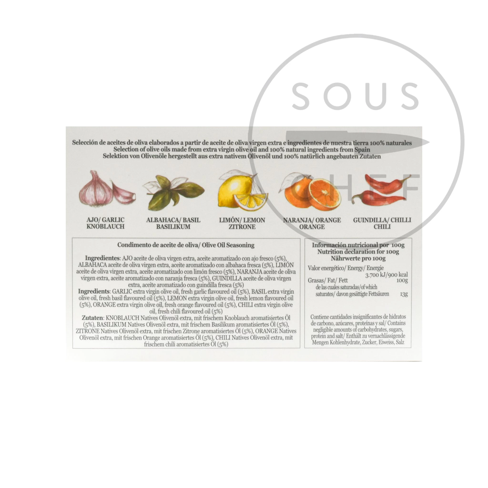 Spanish Flavoured Olive Oil Set 20ml X 5 2 Spanish Flavoured Olive Oil Set 20ml X 5 - Image 2