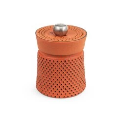 Peugeot Bali Fonte Cast Iron Pepper Mill Orange 8cm
