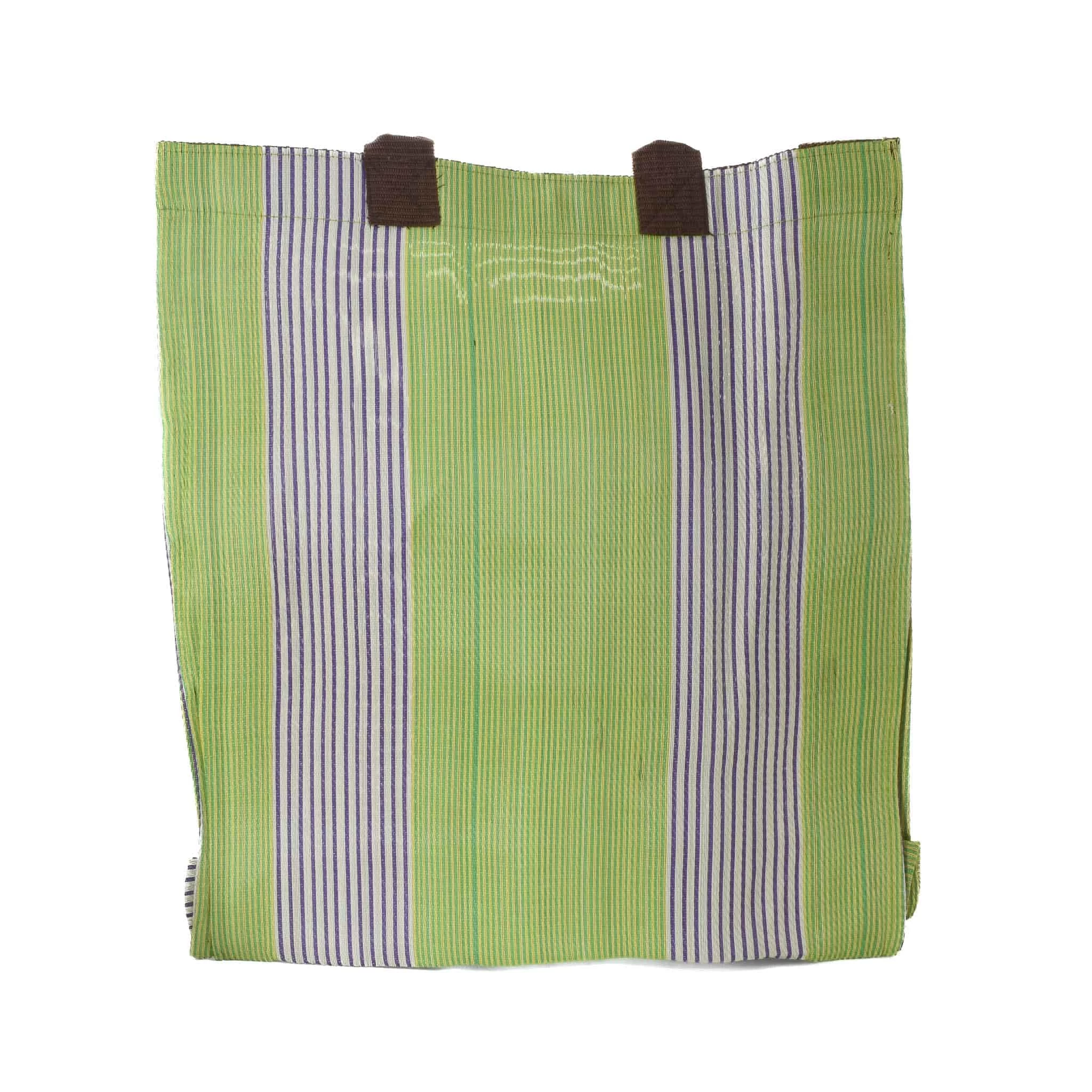 Striped Tote Bag, Green 1 Striped Tote Bag, Green