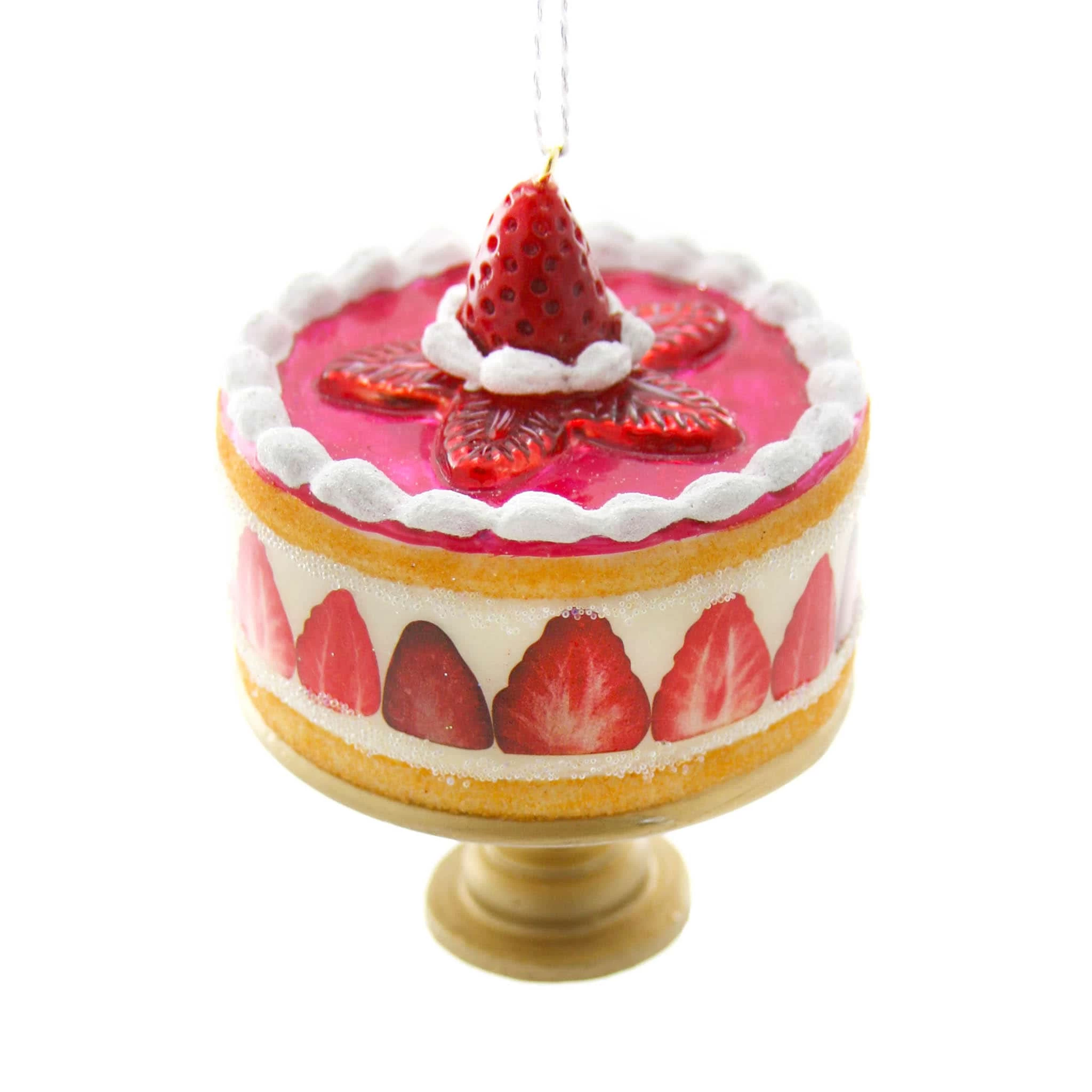 Strawberry Trifle Bauble Tree Decoration 1 Strawberry Trifle Bauble Tree Decoration