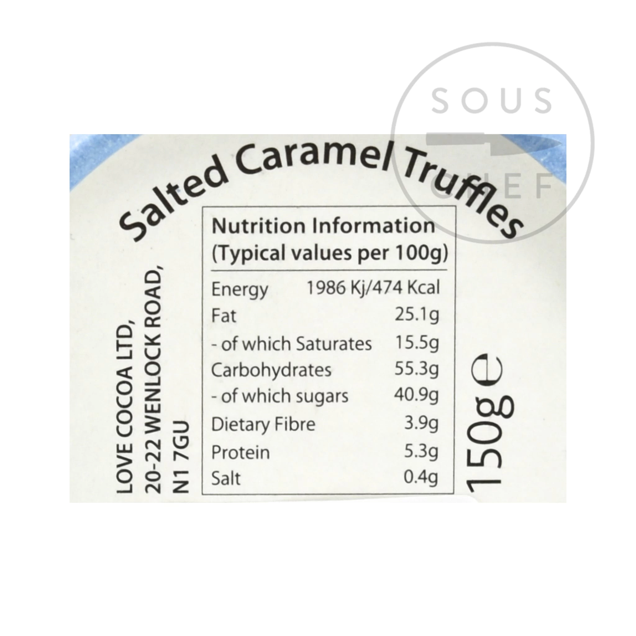 Love Cocoa Salted Caramel Truffles Luxury Gift Box, 150g 2 Love Cocoa Salted Caramel Truffles Luxury Gift Box, 150g - Image 2