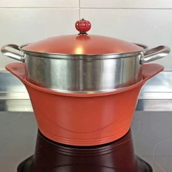 Cookut Stainless Steel Steamer Basket -Sous Chef Kitchenware CT0006ACookutStainlessSteelSteamerBasket 24cmlifestyle2