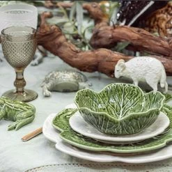 Bordallo Pinheiro White Cabbage Plate 19cm -Sous Chef Kitchenware CabbageandCreatures