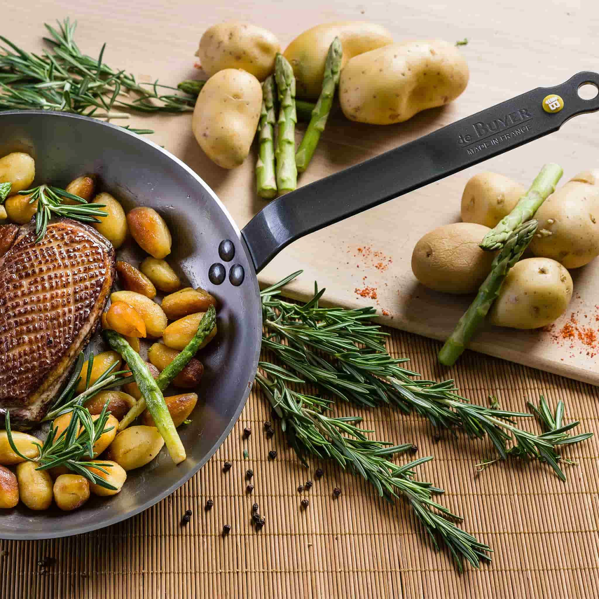 De Buyer Mineral B Frying Pan 24cm 2 De Buyer Mineral B Frying Pan 24cm - Image 2