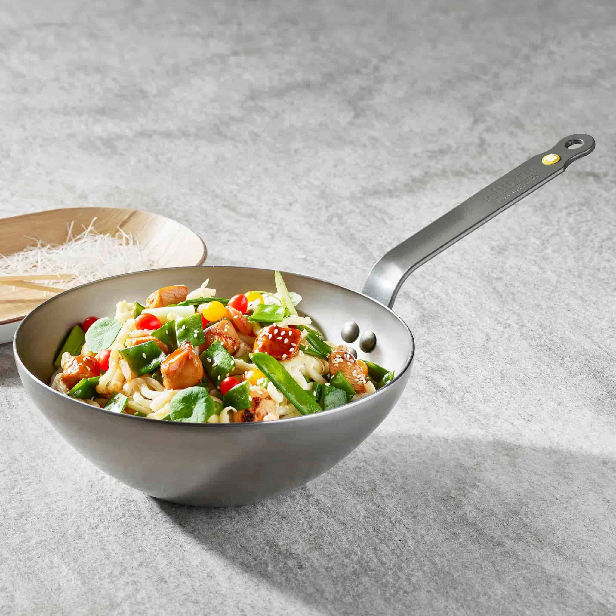 De Buyer Mineral B Wok 32cm 2 De Buyer Mineral B Wok 32cm - Image 2