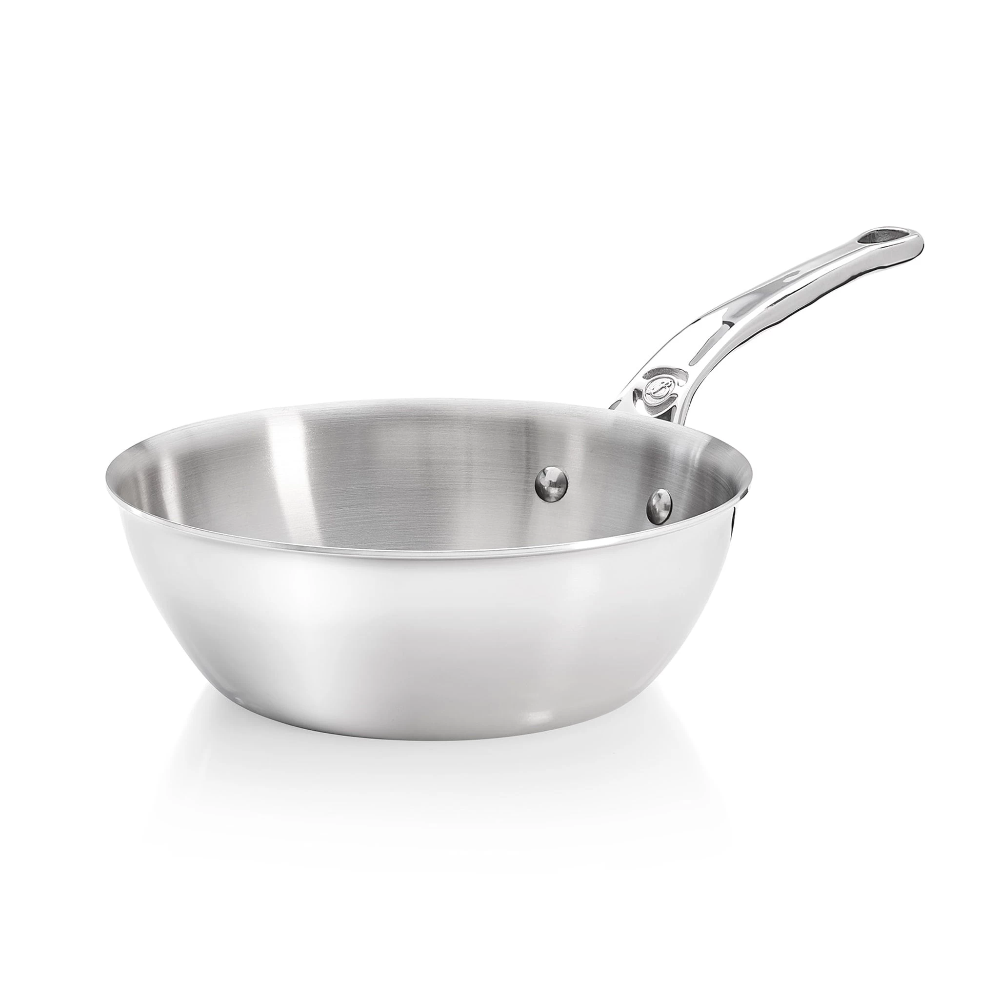 De Buyer Affinity Stainless Steel Curved Saute Pan 24cm 1 De Buyer Affinity Stainless Steel Curved Saute Pan 24cm