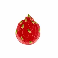 Bordallo Pinheiro Tropical Fruits Dragon Fruit Dessert Plate, 25x21cm