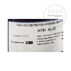 Intense Blue Food Colour 50g 5 Intense Blue Food Colour 50g -Sous Chef Kitchenware DE0059 IntenseBlueFoodColour 1