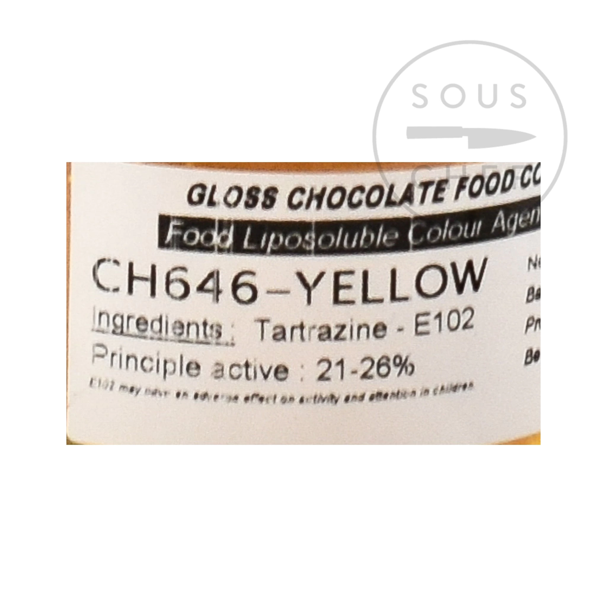 Yellow Gloss Food Colour For Chocolate 20g 2 Yellow Gloss Food Colour For Chocolate 20g - Image 2