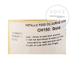 Edible Gold Shimmer Dust 25g -Sous Chef Kitchenware DE0222 EdibleGoldShimmerDust 1