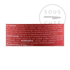 Deco Relief Velvet Spray, 400ml 17 Deco Relief Velvet Spray, 400ml -Sous Chef Kitchenware DE0271B Deco Relief Velvet Spray 400ml red BoP