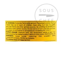 Deco Relief Velvet Spray, 400ml 27 Deco Relief Velvet Spray, 400ml -Sous Chef Kitchenware DE0271G Deco Relief Velvet Spray 400ml yellow BoP