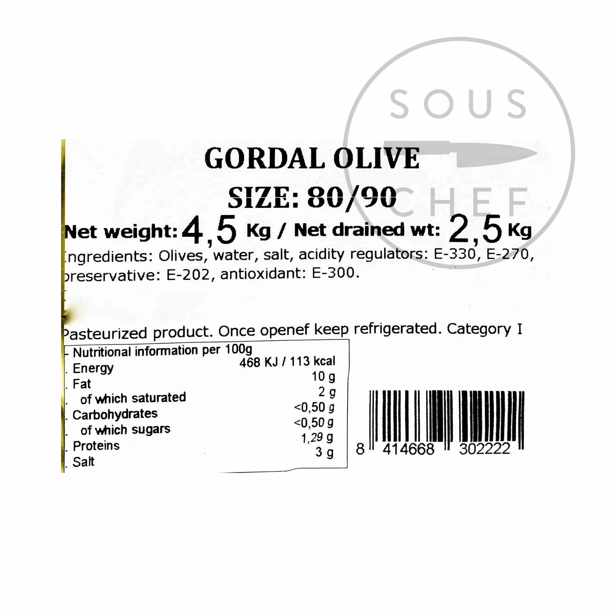 Whole Gordal Olives, 2.5kg 2 Whole Gordal Olives, 2.5kg - Image 2