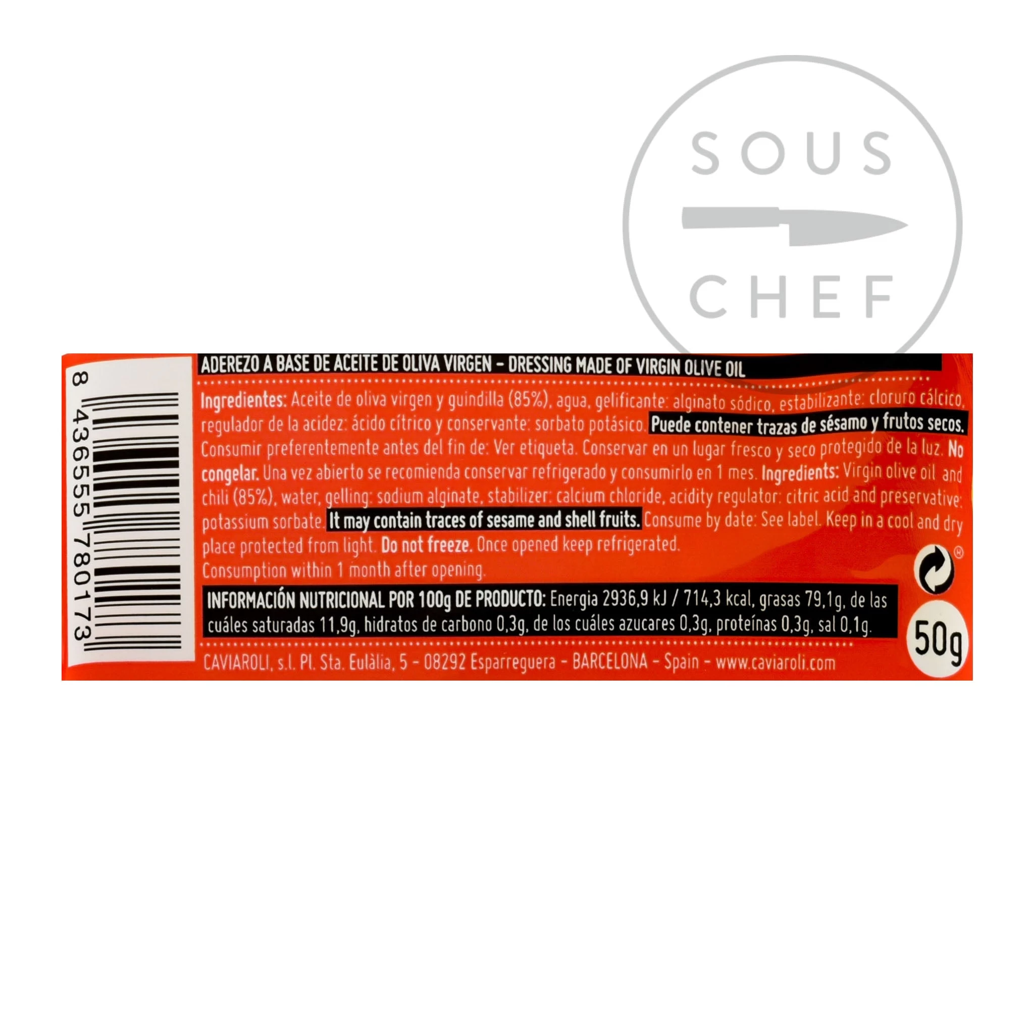 Caviaroli Chilli Oil Pearls 50g 2 Caviaroli Chilli Oil Pearls 50g - Image 2