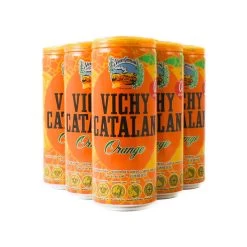 6x Vichy Catalan Sparkling Orange Mineral Water, 330ml