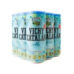 6x Vichy Catalan Sparkling Mint Mineral Water, 330ml