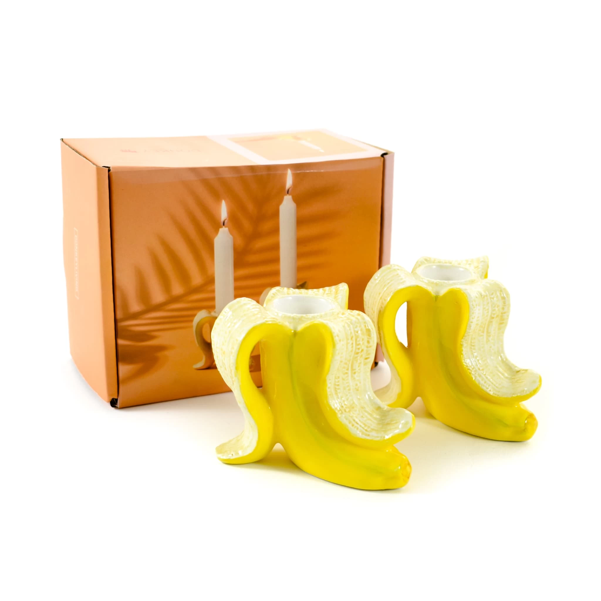 Banana Candle Holder Set 1 Banana Candle Holder Set