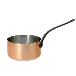 De Buyer Prima Matera Induction-Compatible Copper Saucepan -Sous Chef Kitchenware DeBuyer matera copper pan for induction 18cm 6306