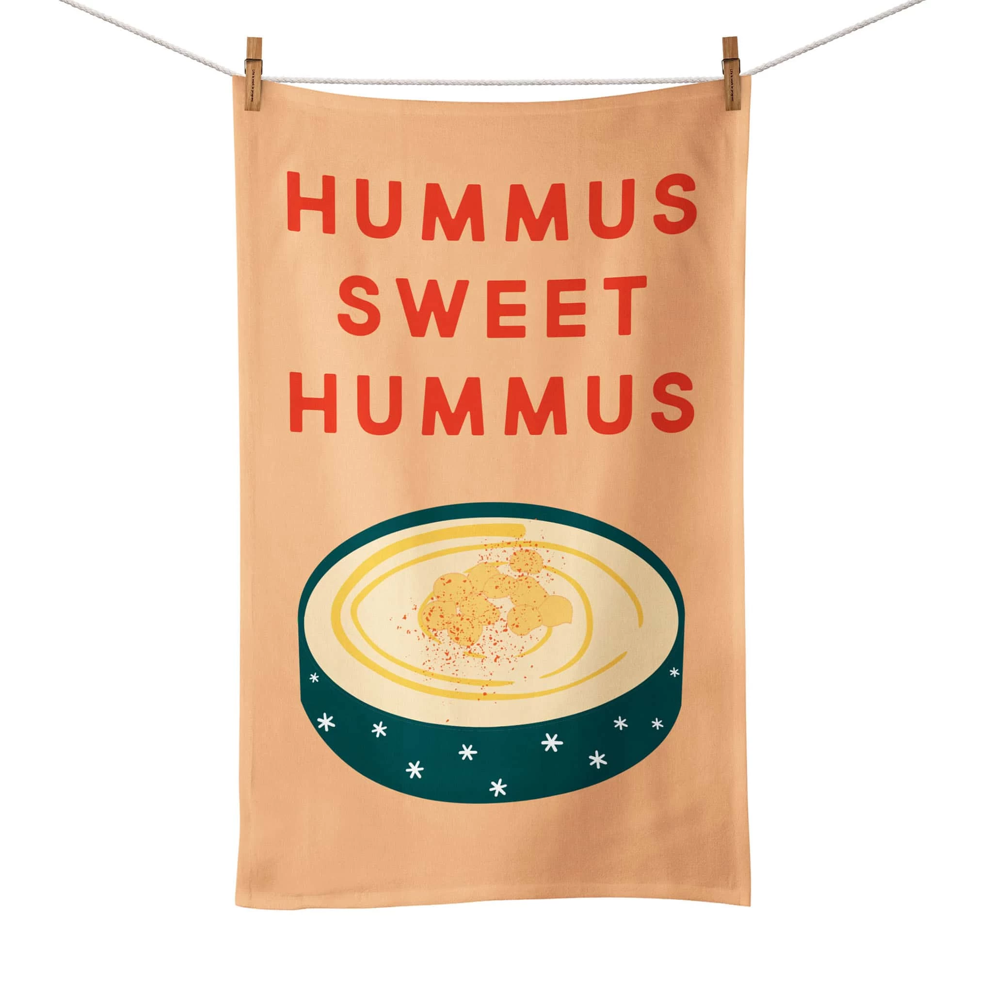 Hummus Sweet Hummus Tea Towel 1 Hummus Sweet Hummus Tea Towel
