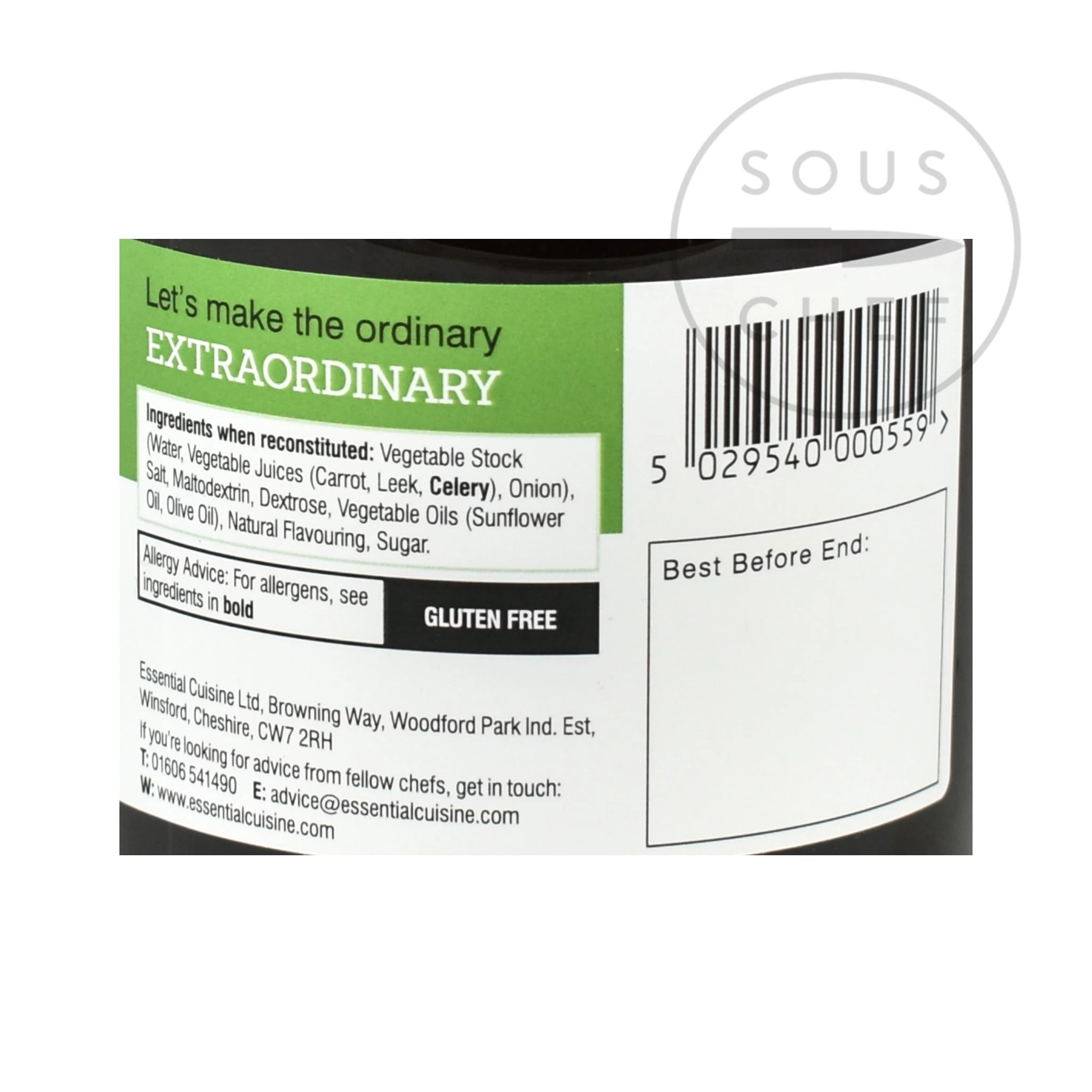 Essential Cuisine Vegetable Glace 600g 3 Essential Cuisine Vegetable Glace 600g - Image 3