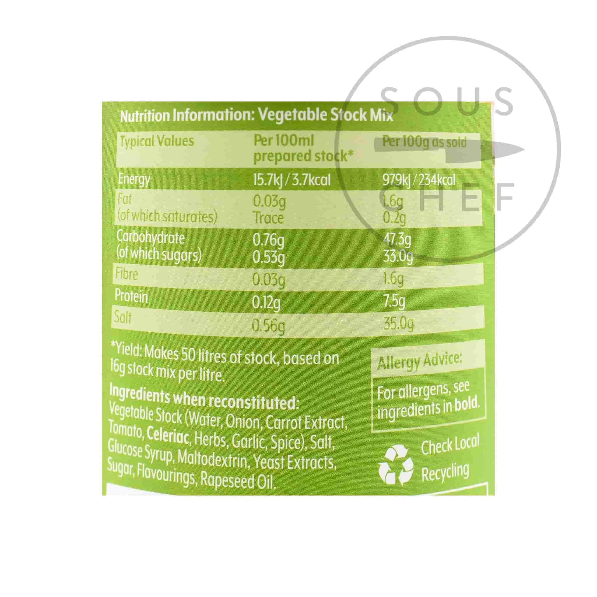 Essential Cuisine Vegetable Stock Mix 800g 2 Essential Cuisine Vegetable Stock Mix 800g - Image 2