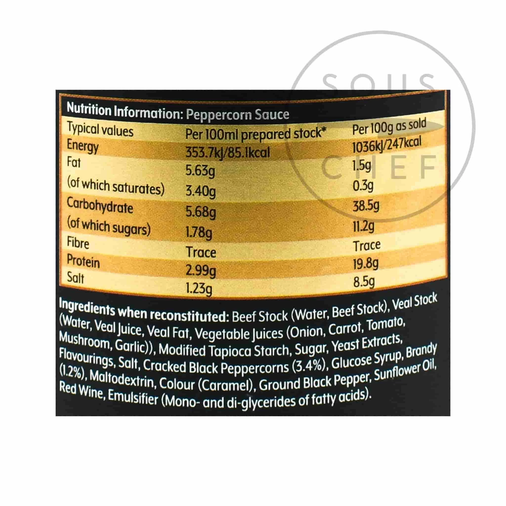 Essential Cuisine Peppercorn Sauce Base 800g 2 Essential Cuisine Peppercorn Sauce Base 800g - Image 2