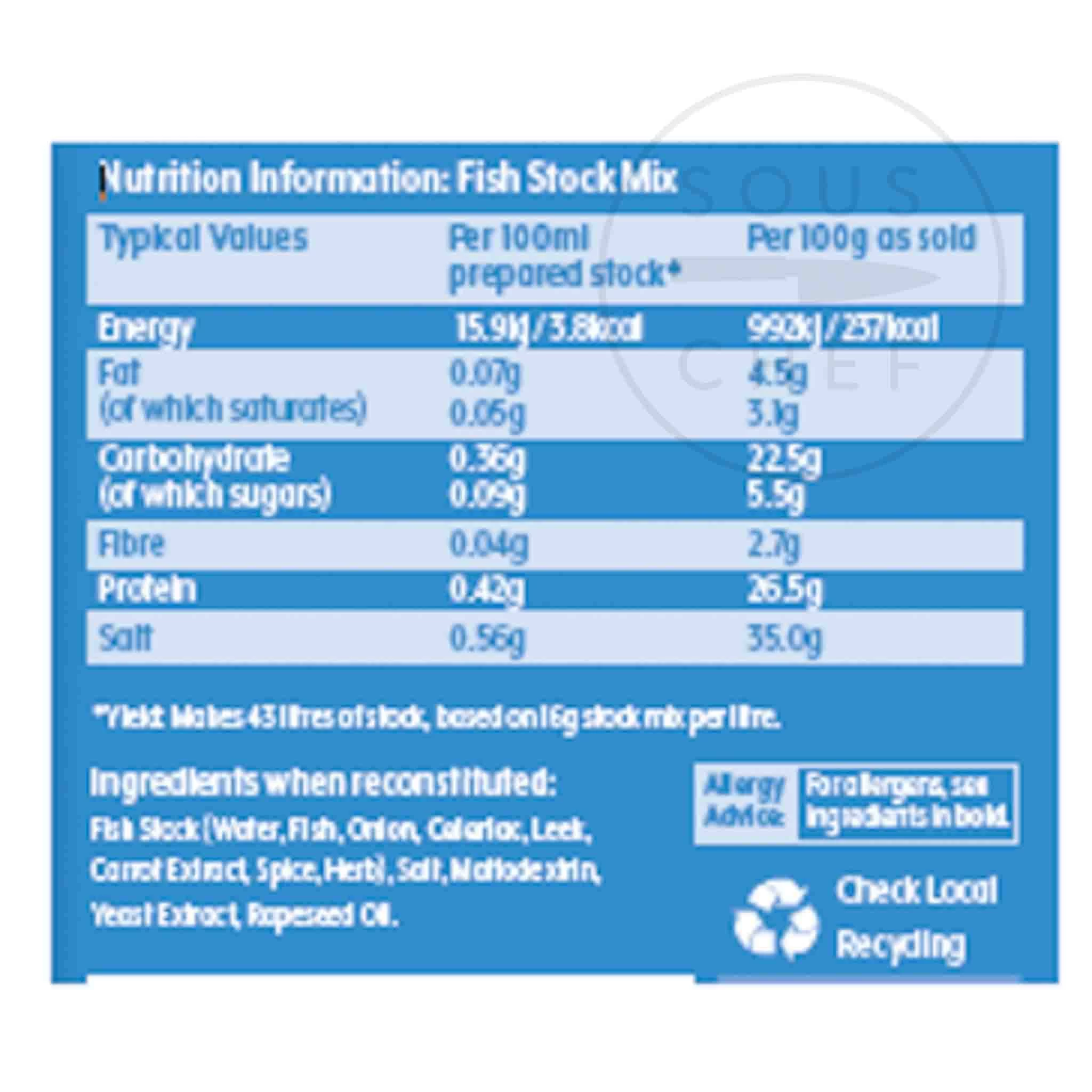 Essential Cuisine Fish Stock Mix 700g 2 Essential Cuisine Fish Stock Mix 700g - Image 2