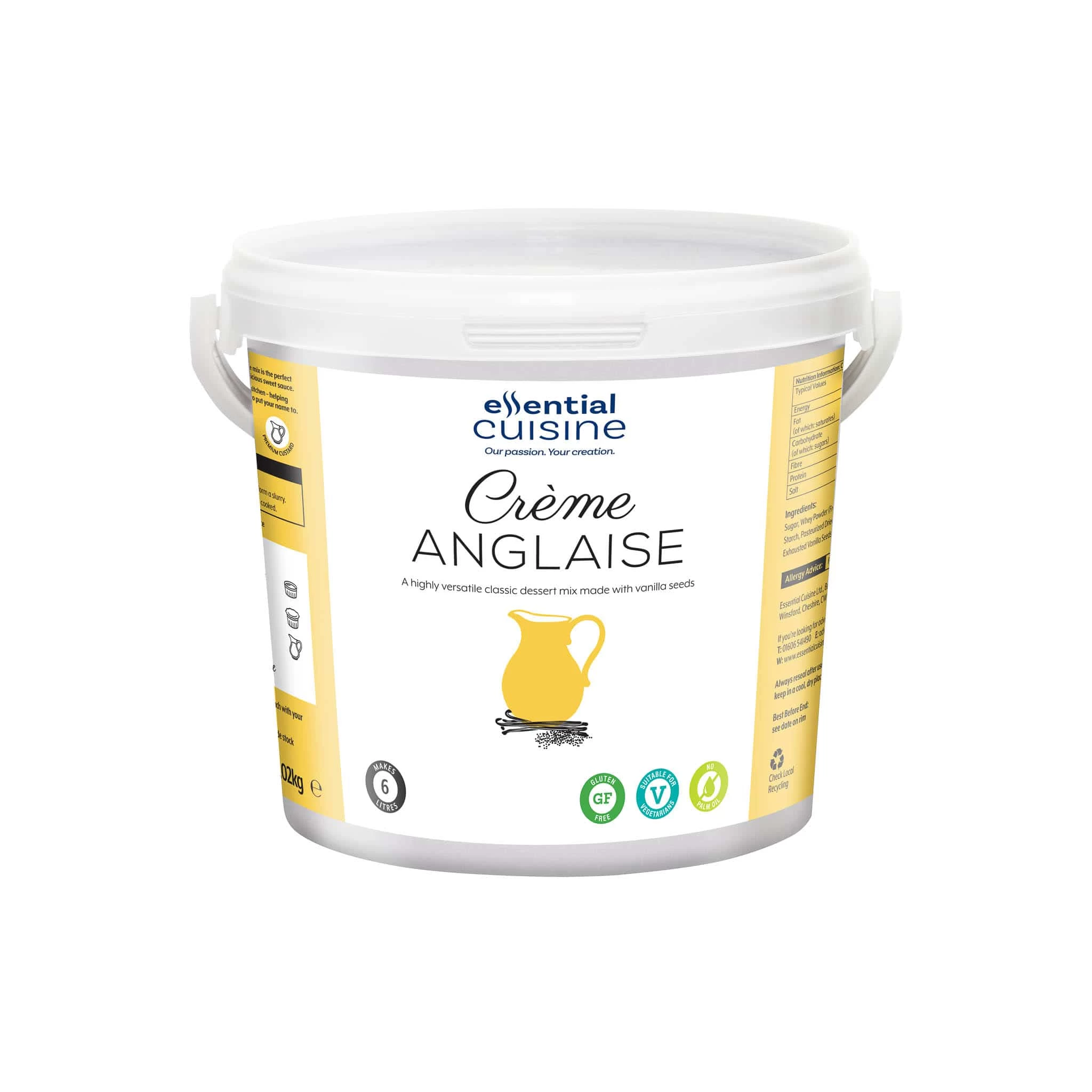 Essential Cuisine Sweet Crème Anglaise Sauce 1.02kg 1 Essential Cuisine Sweet Crème Anglaise Sauce 1.02kg