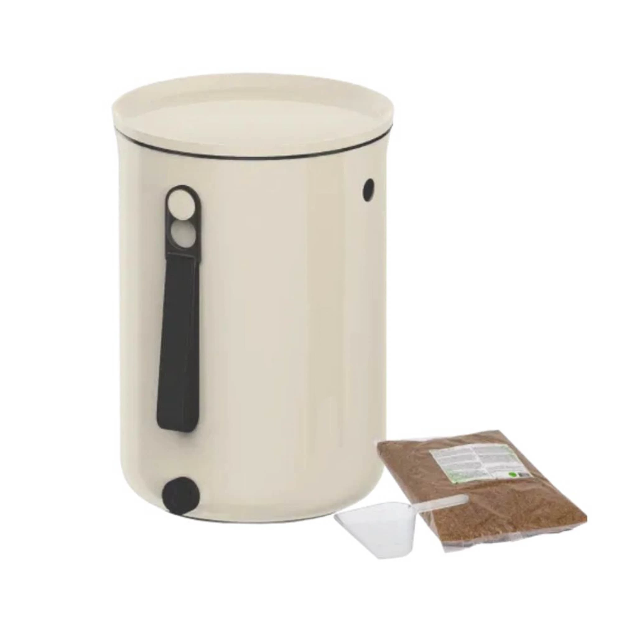 Skaza Bokashi Organko II Cream Kitchen Composter Starter Kit 1 Skaza Bokashi Organko II Cream Kitchen Composter Starter Kit