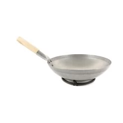 Traditional Round-Base Carbon Steel Wok 5 Traditional Round-Base Carbon Steel Wok -Sous Chef Kitchenware EM0009A TraditionalRoundedBaseIronWok 2
