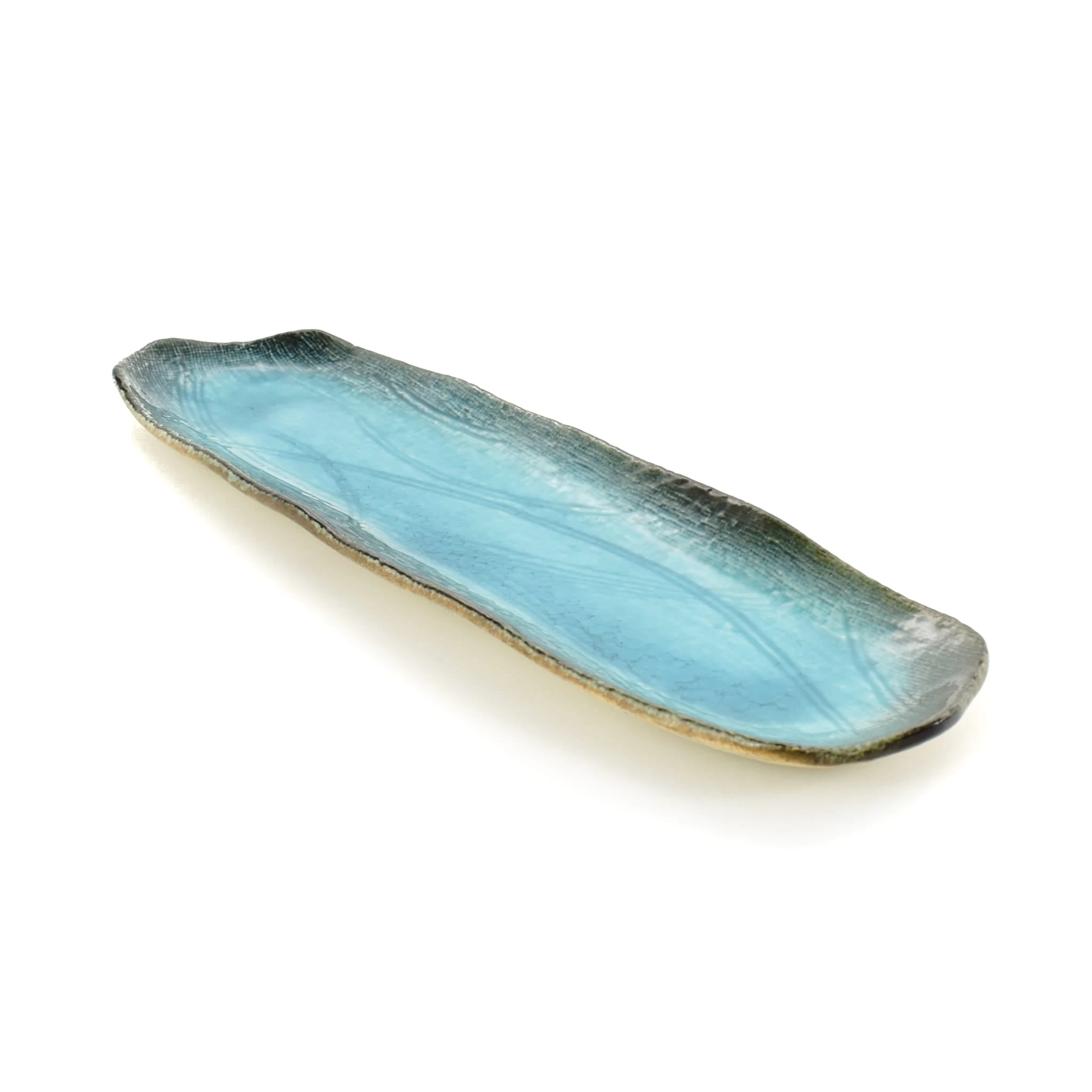 Turquoise Glaze Sushi Platter 1 Turquoise Glaze Sushi Platter