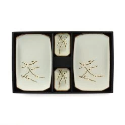 Sakura Blossom Sushi Serving Set 6 Sakura Blossom Sushi Serving Set -Sous Chef Kitchenware EM0039 SakuraBlossomSushiSet ver1