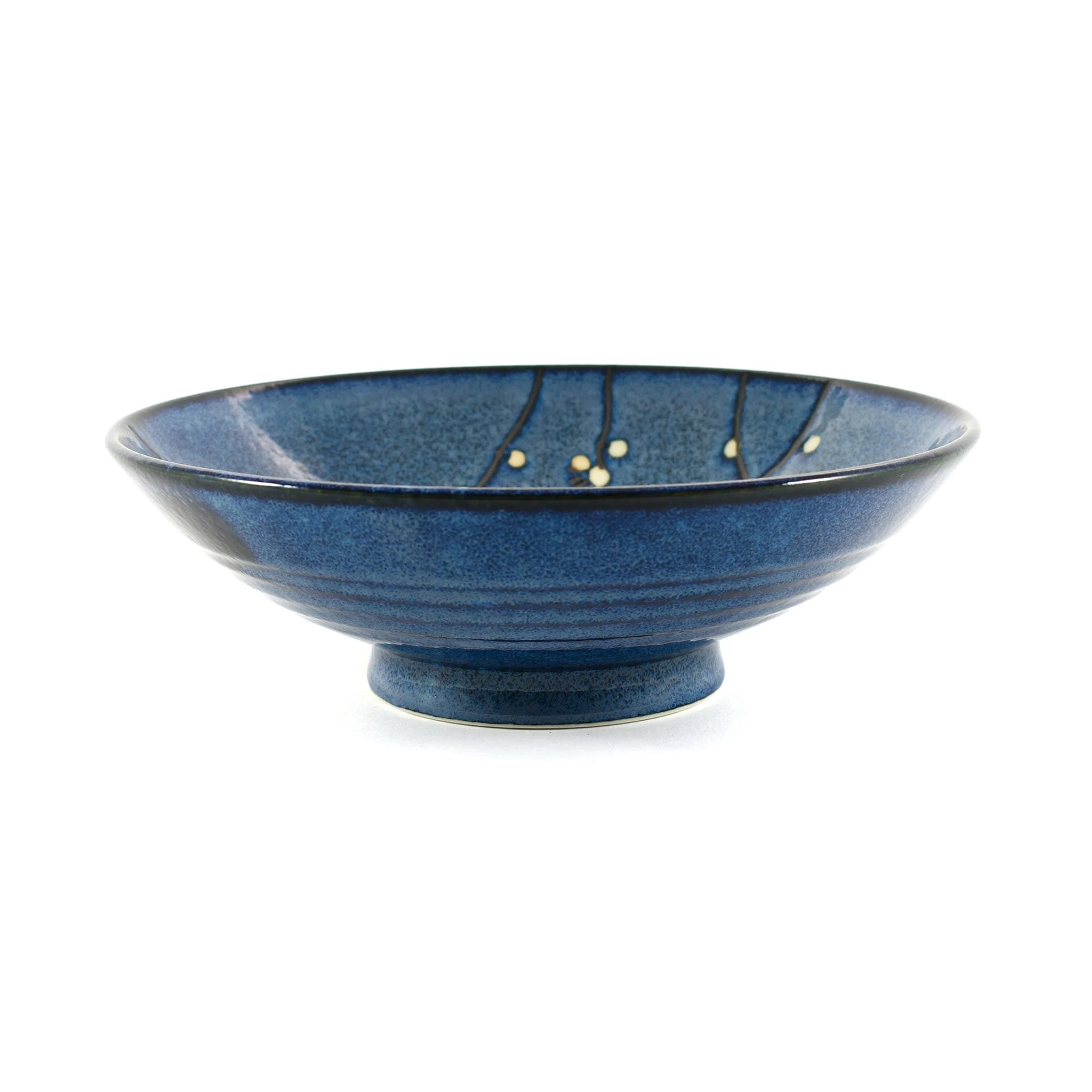 Blue Sakura Shallow Bowl 24.5cm 2 Blue Sakura Shallow Bowl 24.5cm - Image 2