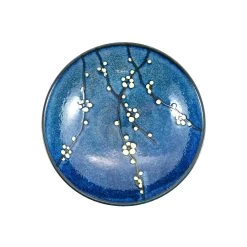 Blue Sakura Shallow Bowl 24.5cm 5 Blue Sakura Shallow Bowl 24.5cm -Sous Chef Kitchenware EM0046 BlueSakuraShallowBowl24.5cm 3