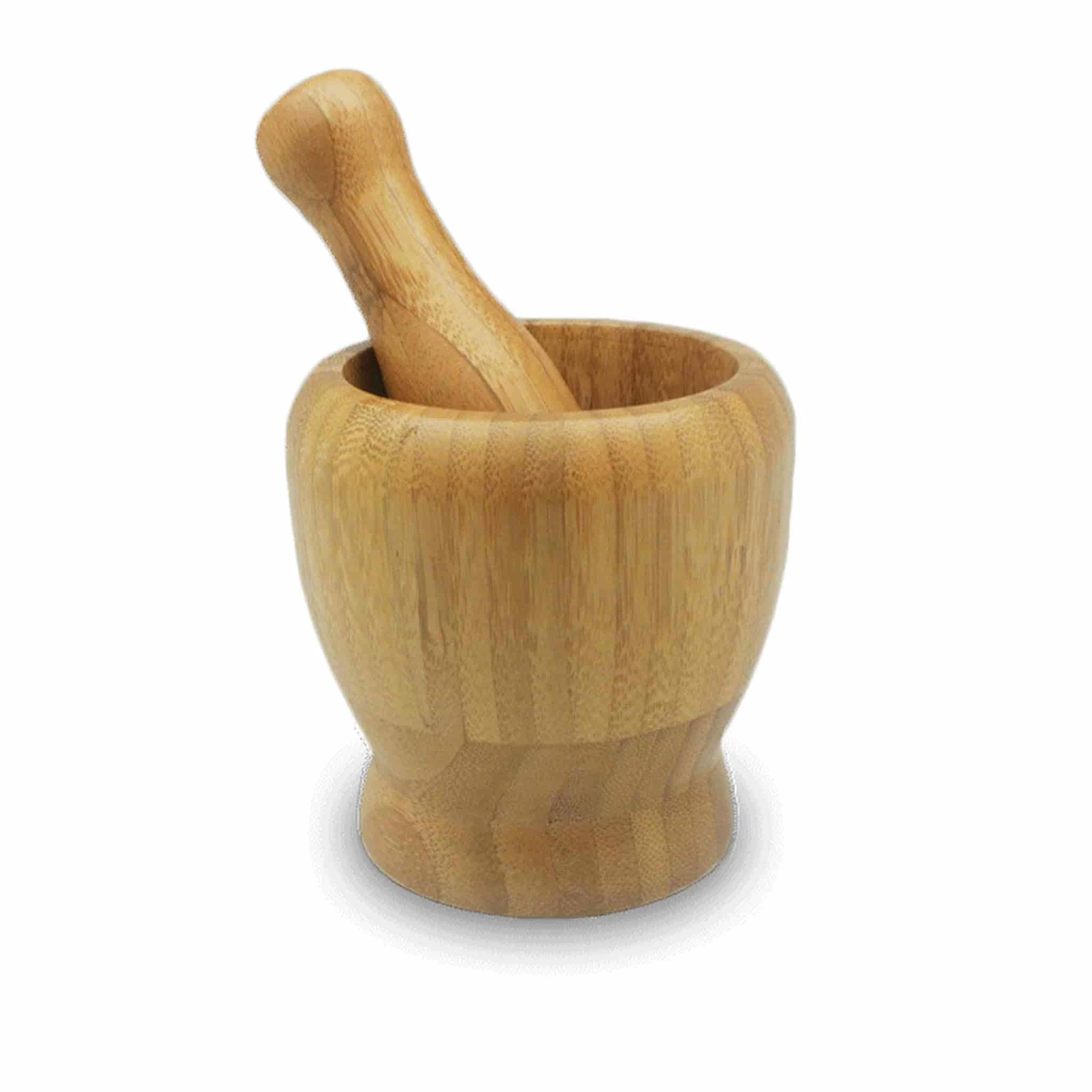 Bamboo Mortar & Pestle, 10cm 1 Bamboo Mortar & Pestle, 10cm