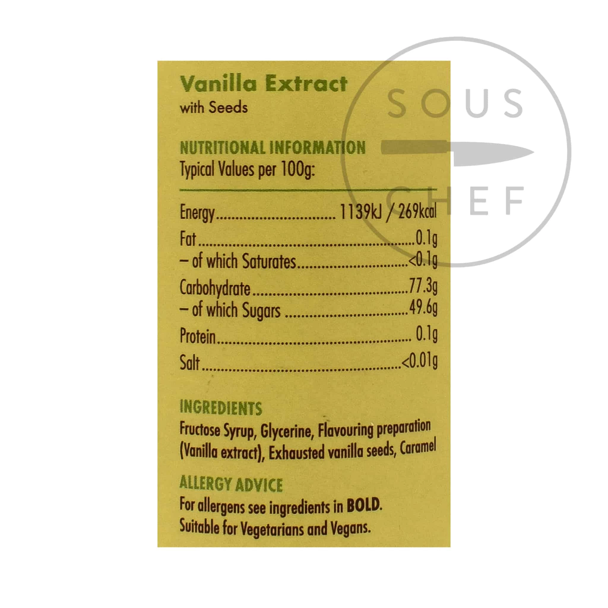 Vanilla Extract With Seeds 1 Litre 2 Vanilla Extract With Seeds 1 Litre - Image 2