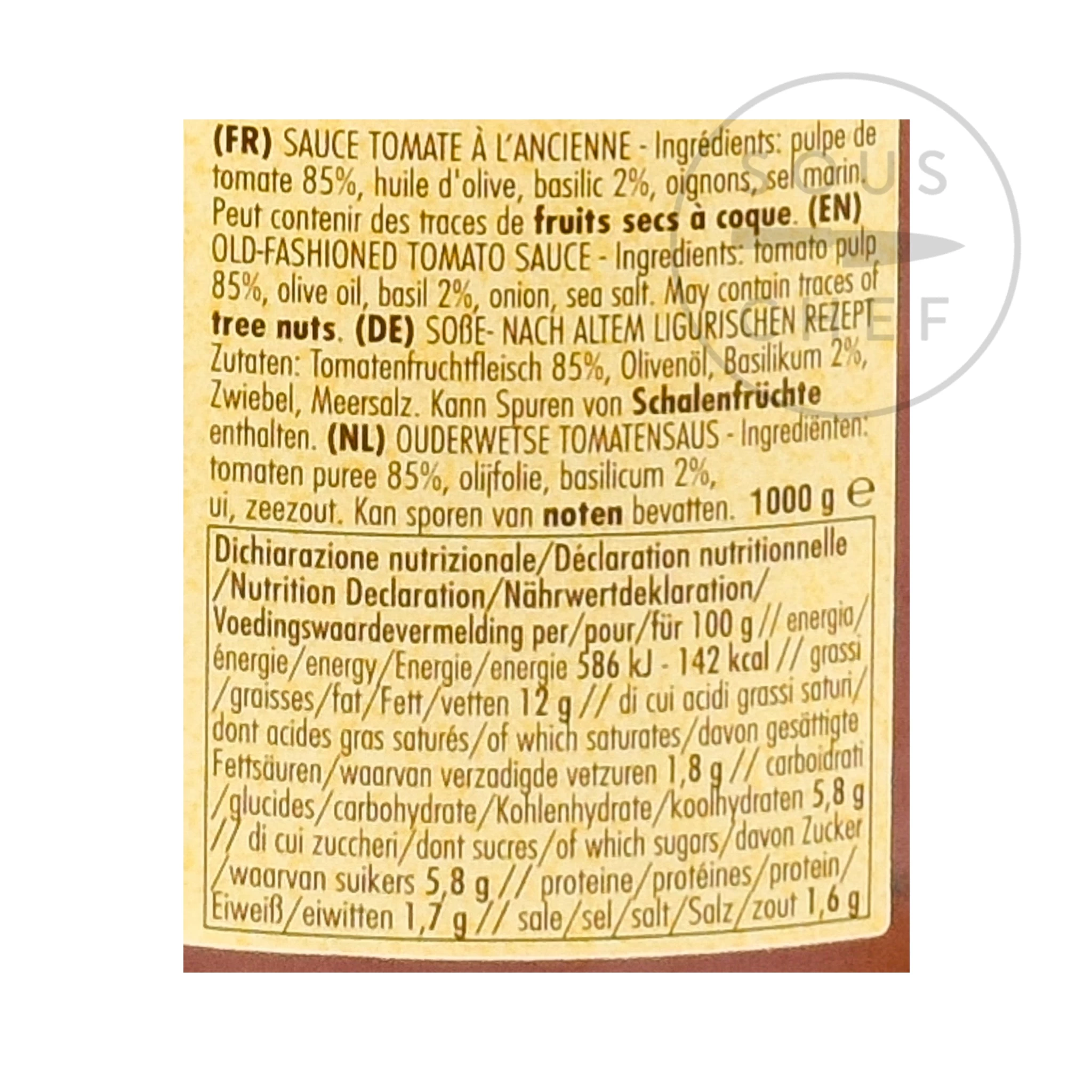 La Favorita Old Fashioned Tomato Sauce 1kg 2 La Favorita Old Fashioned Tomato Sauce 1kg - Image 2