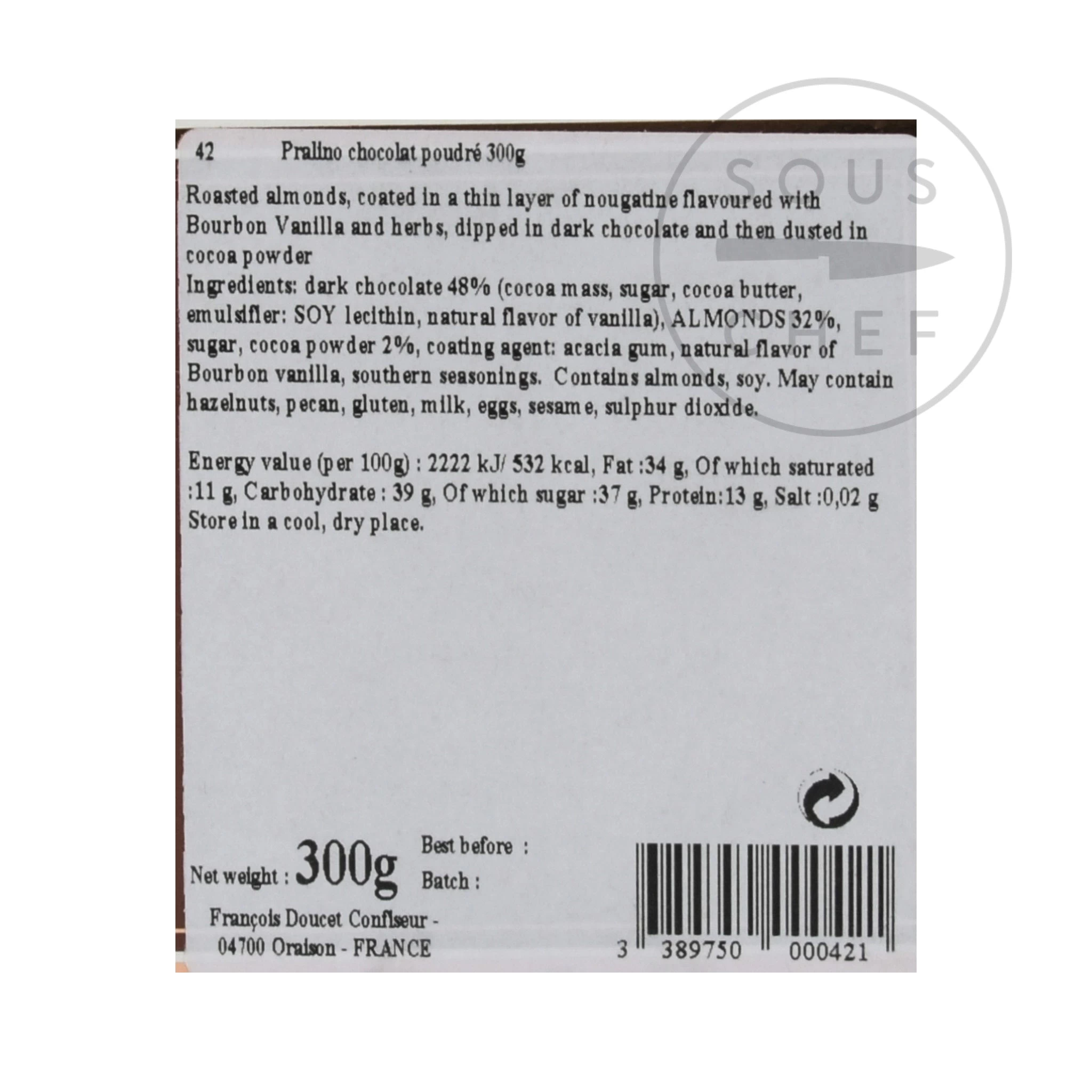 Francois Doucet Provence Chocolate Pralines, 300g 2 Francois Doucet Provence Chocolate Pralines, 300g - Image 2