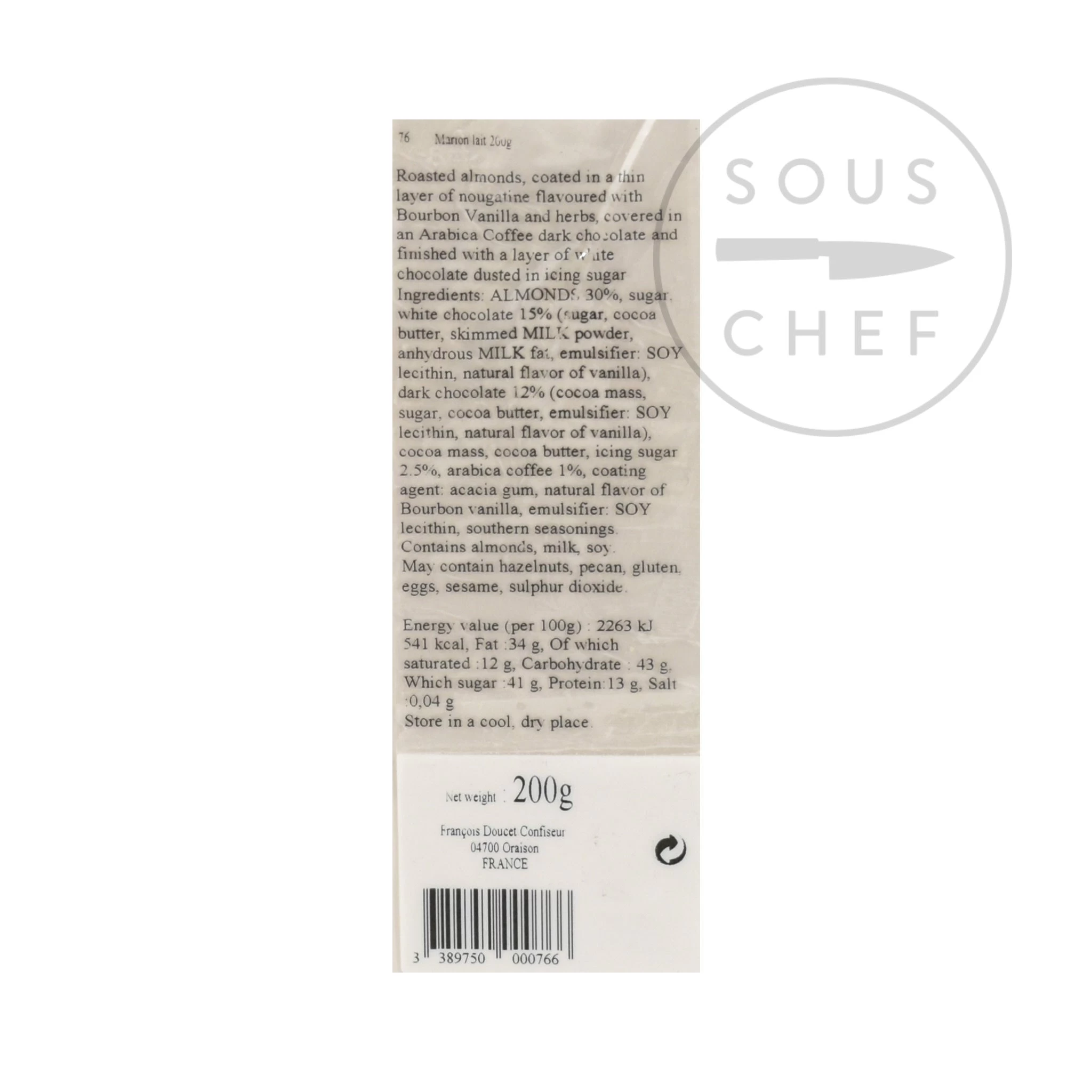 Francois Doucet Chocolate Pralines, 200g 2 Francois Doucet Chocolate Pralines, 200g - Image 2